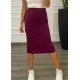 Φούστα Pencil Midi Skuba Crepe Στο Μέσο Της Γάμπας -Magenta- 28204