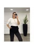 Μπλούζα Με Βάτες Και Σχέδιο Δάκρυ Super Jersey -Λευκό- 28538