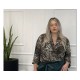 Μπλούζα Animal Print Με Νταπέ Μπούστο Plus Size -Εμπριμέ- 28546