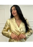 Σακάκι Jacket Κοντό Σταυρωτό -Μεταλλιζέ Χρυσό- 29902