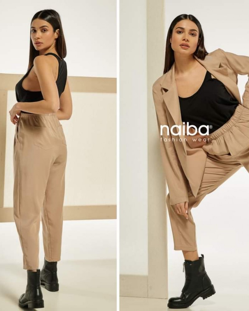 Παντελόνι Γυναικείο Ψηλόμεσο Shiny -Latte- 301.116
