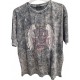 T-Shirt Μπλούζα Μακό με Rock Τύπωμα και Στρας -Γκρι- 3011 T-Shirt Μπλούζα Μακό με Rock Τύπωμα και Στρας -Γκρι- 3011