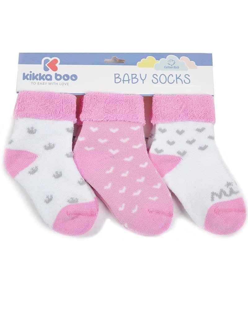 Βρεφικό Σετ Καλτσάκια 3 Ζεύγη Thermal Girls Pink -Ροζ- 31110020007