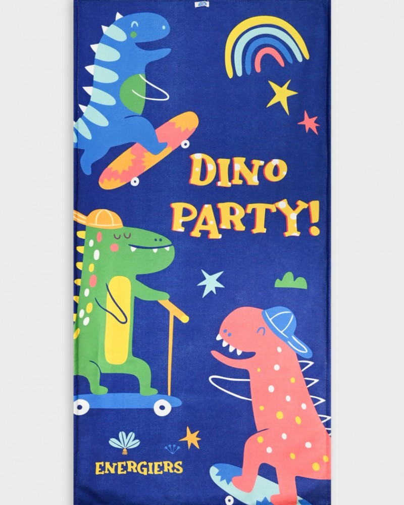 Παιδική Πετσέτα Θαλάσσης Dino Party για Αγόρι -Πολύχρωμο- 