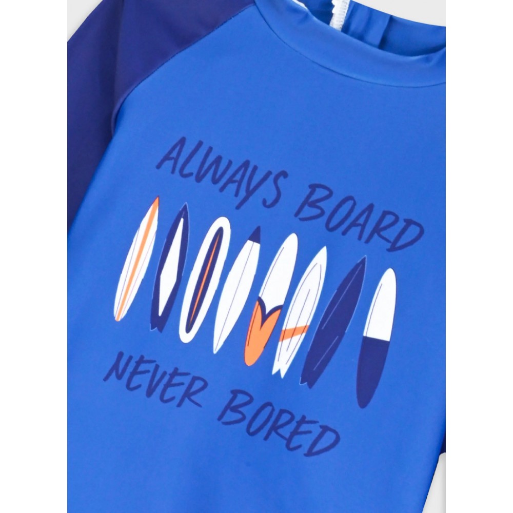 Παιδικό Μαγιό με UV Αντιηλιακή Προστασία 2Τμχ Αγόρι (2-8) –Μπλε– 32-226150-8