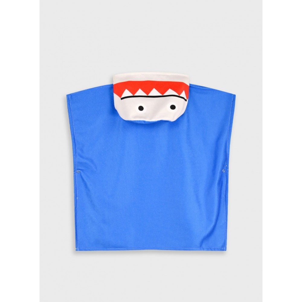 Παιδική Πετσέτα Θαλάσσης, Πόντσο Με Κουκούλα Καρχαρίας Αγόρι -Εμπριμέ- 32-226160-8