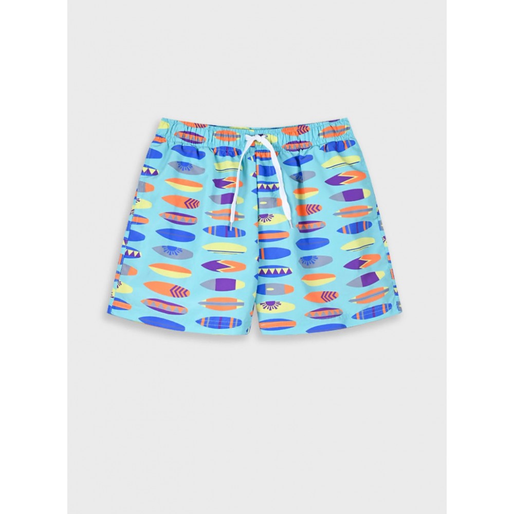 Εφηβικό Μαγιό Βερμούδα Με Πολύχρωμο Surf Print Αγόρι (6-16) -Εμπριμέ- 33-225003-8