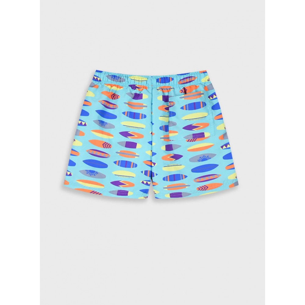 Εφηβικό Μαγιό Βερμούδα Με Πολύχρωμο Surf Print Αγόρι (6-16) -Εμπριμέ- 33-225003-8