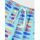 Εφηβικό Μαγιό Βερμούδα Με Πολύχρωμο Surf Print Αγόρι (6-16) -Εμπριμέ- 33-225003-8