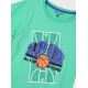 Εφηβική Βαμβακερή Πυζάμα Με Τύπωμα Clam Dunk Αγόρι (6-16) -Θαλασσί- 33-225007-9