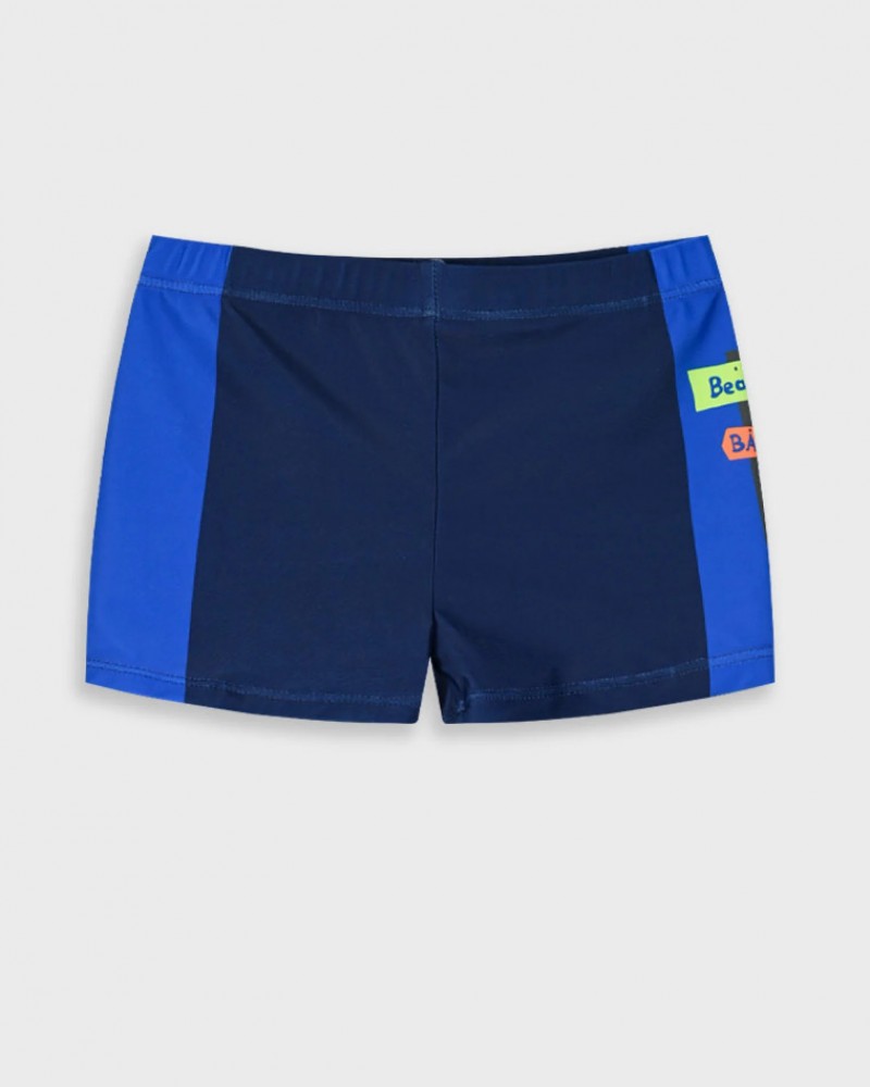 Εφηβικό Μαγιό Τύπου Boxer με Σχέδιο στο Πλάι Αγόρι (6-16) -Μαρέν- 33-225014-8