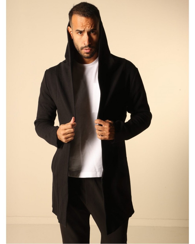 Jacket Couture Knitted With Pockets Magic Bee -Black- 3340A 
