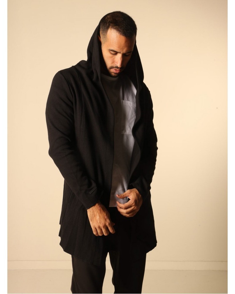 Jacket Couture Knitted With Pockets Magic Bee -Black- 3340A 