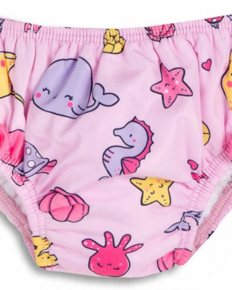 Μαγιό/Πάνα Swim Diapers Βρακάκι Κορίτσι (6-24μ) –Εμπριμέ– 34-224400-8