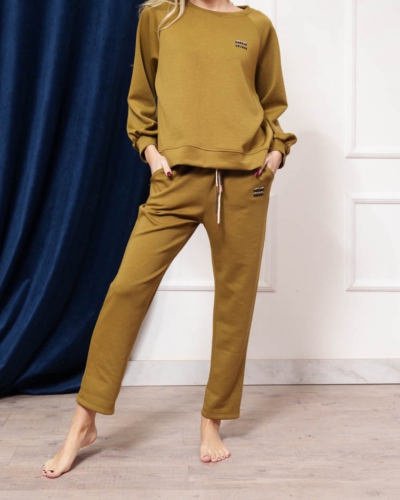 Σετ Casual με Μπλούζα και Παντελόνι -Λάιμ-