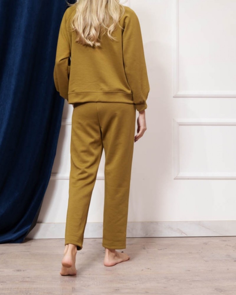 Σετ Casual με Μπλούζα και Παντελόνι -Λάιμ-