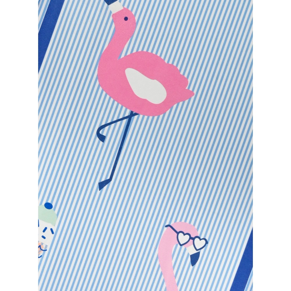 Παιδική Πετσέτα Θαλάσσης Φλαμίνγκο για Κορίτσι -Σιελ- 