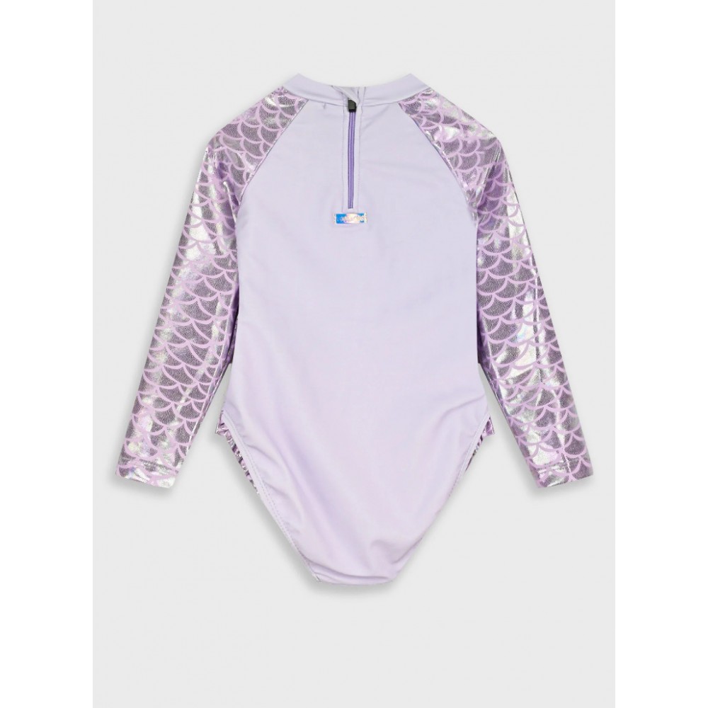 Παιδικό Ολόσωμο Μαγιό Γοργόνα με UV Αντιηλιακή Προστασία Κορίτσι (1-8) –Λιλά– 35-226352-8