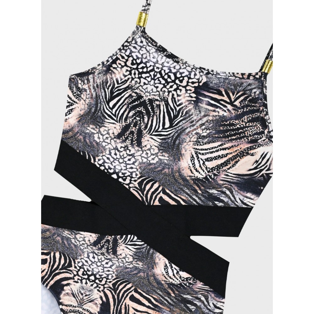 Εφηβικό Ολόσωμο Μαγιό για Κορίτσι (6-16) -Εμπριμέ- 36-226202-8