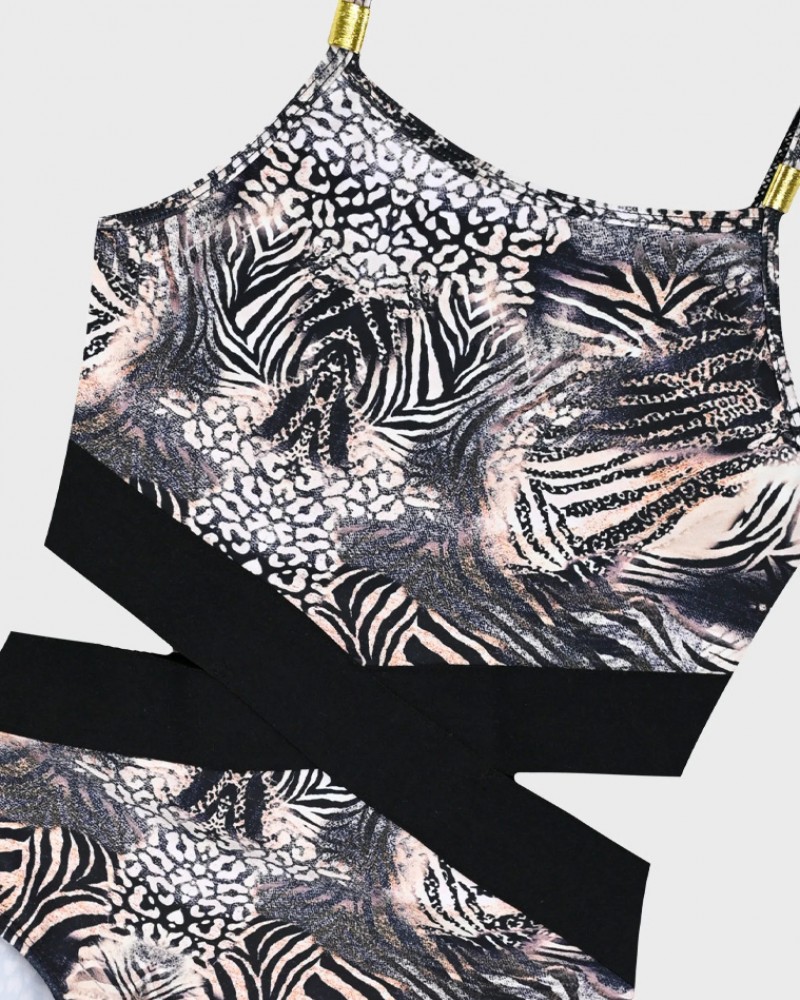 Εφηβικό Ολόσωμο Μαγιό Αθλητικό Κορίτσι (6-16) -Εμπριμέ- 