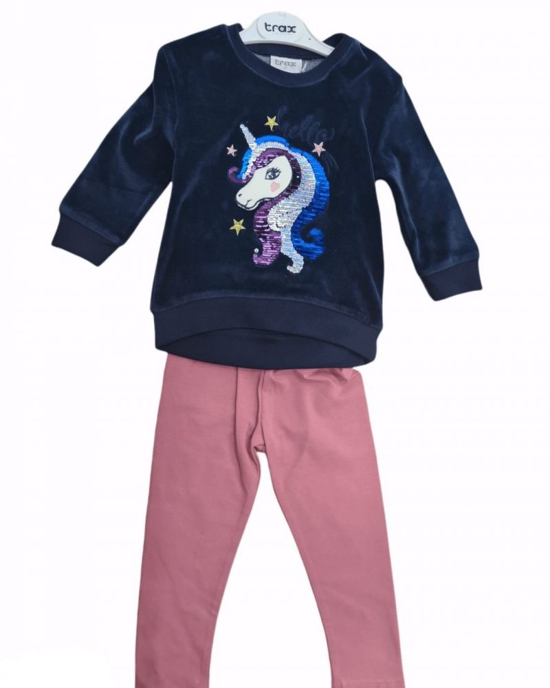 Σετ Κολάν “UNICORN” για κορίτσια -Μπλε- 40704