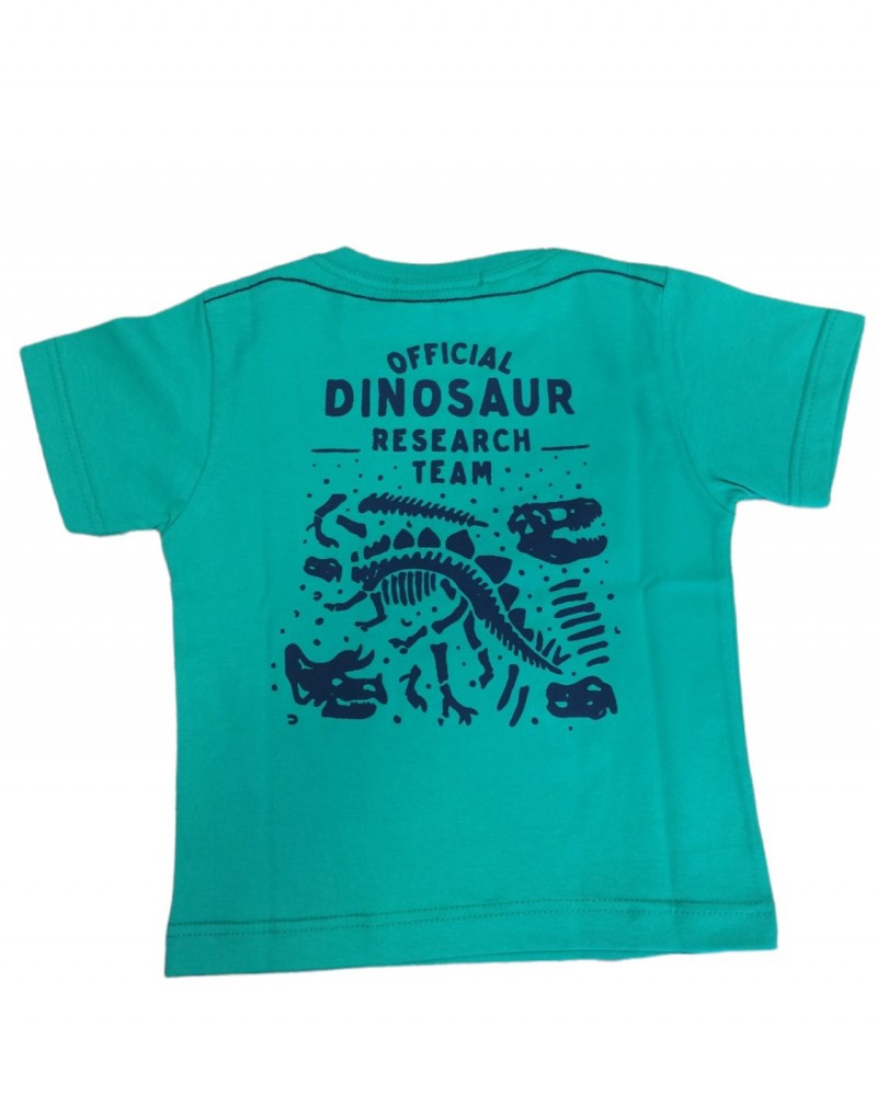 Παιδικό Μακό Σετ, Κοντομάνικο Dinosaur και Βερμούδα -Πράσινο- 4121-017