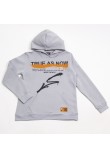 Μπλούζα Φούτερ με Κουκούλα Hoodie -Γκρι- 44305