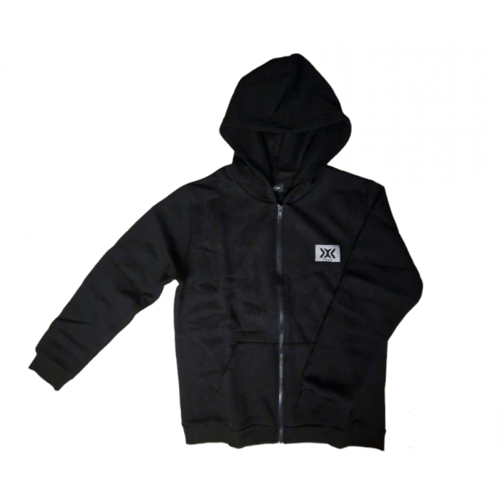 Ζακέτα Φούτερ Φόρμας με Κουκούλα Hoodie -Μαύρο- 44306