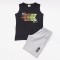 T-Shirt Μπλούζα Αμάνικη Edition Σετ Με Μακό Βερμούδα Αγόρι (6-16) –Μαύρο– 45316