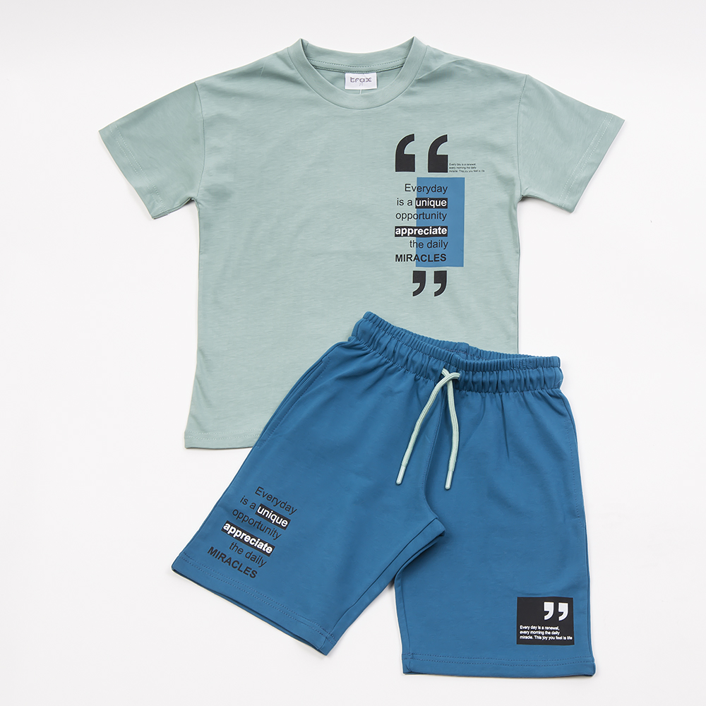 Εφηβικό Σετ 2Τμχ T-Shirt Μπλούζα Everyday Με Μακό Βερμούδα Αγόρι (6-16Ε) –Μέντα– 45333 Εφηβικό Σετ 2Τμχ T-Shirt Μπλούζα Everyday Με Μακό Βερμούδα Αγόρι (6-16Ε) –Μέντα– 45333