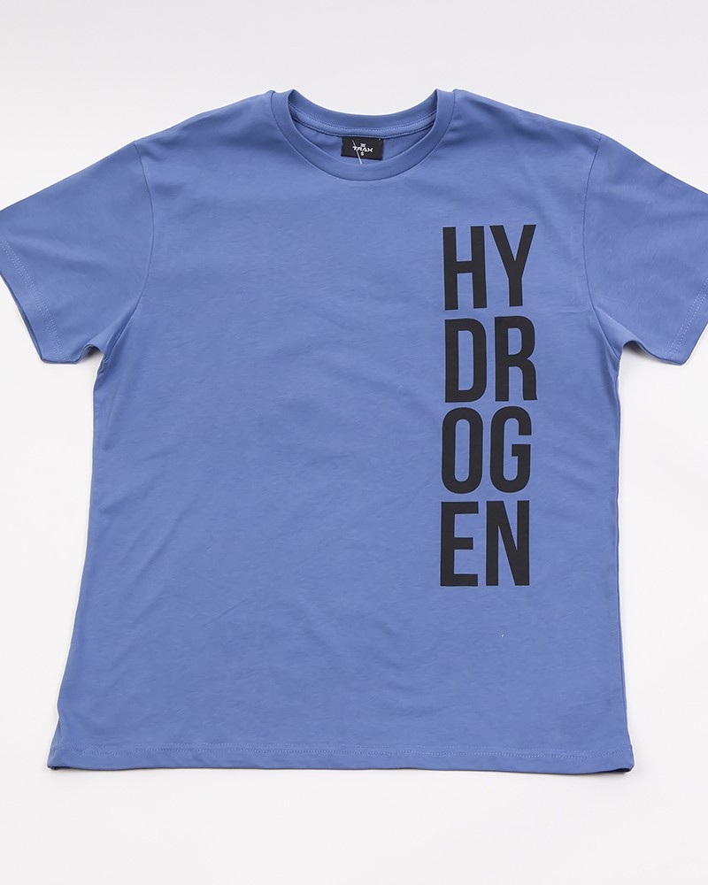 Μπλούζα T-Shirt Κοντομάνικη Με Στρογγυλή Λαιμόκοψη -Ίντιγκο- 45500