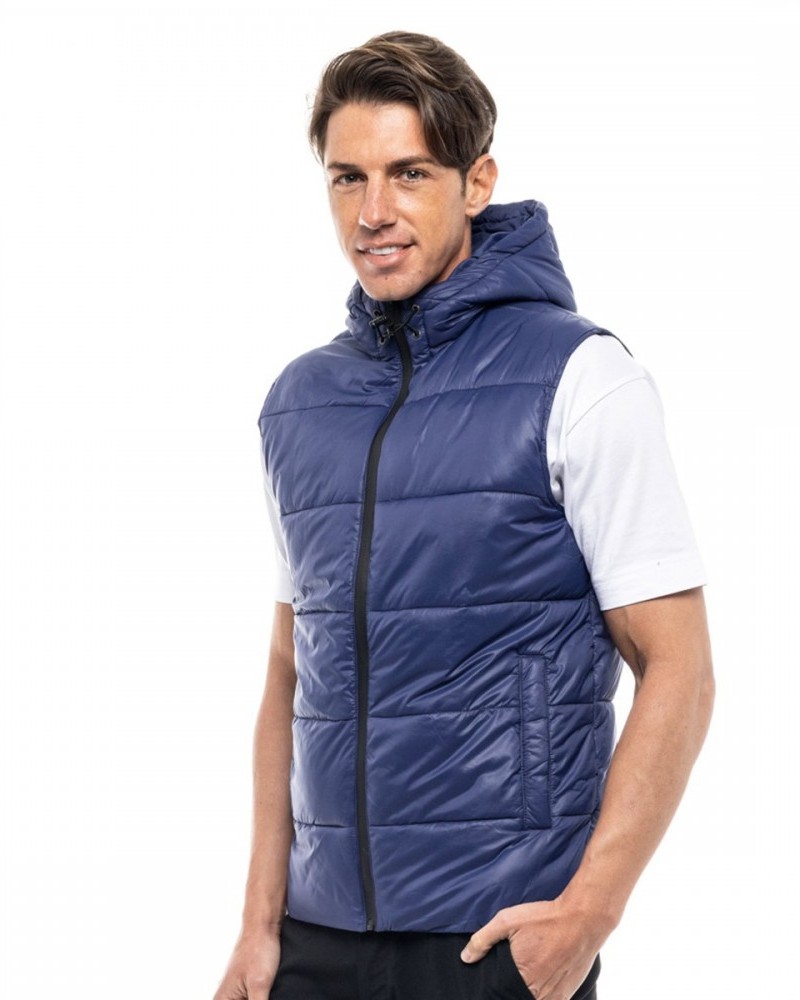 Ανδρικό Αμάνικο Ultra Light Γιλέκο Fashion DK Biston –Μπλε Ρουά- 47-202-002
