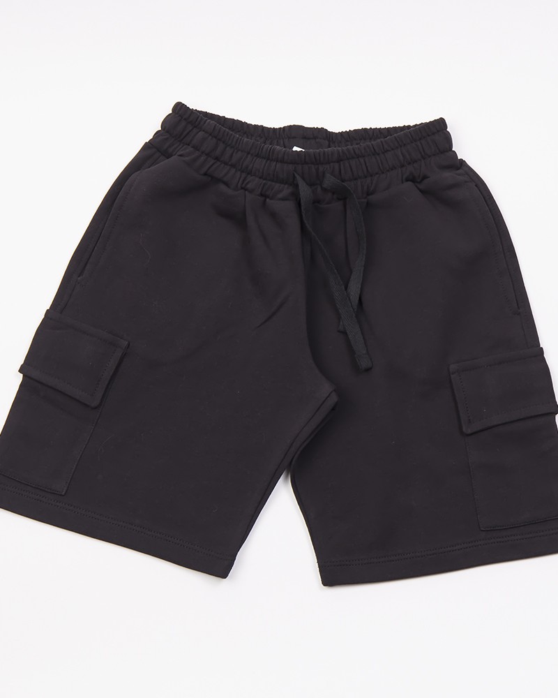 Εφηβική Βερμούδα Cargo Basic Authentic Shorts Αγόρι (6-16) -Μαύρο- 47309