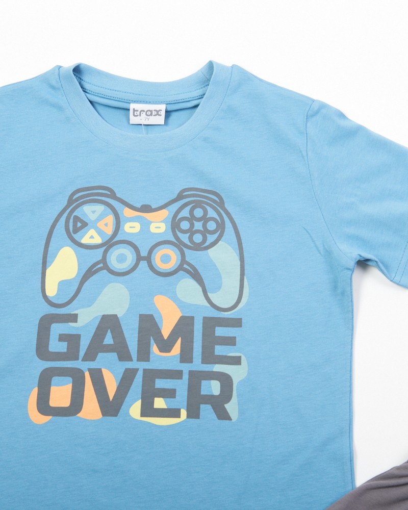 Εφηβική Βαμβακερή Πιτζάμα Με Τύπωμα Game Αγόρι (6-16) -Ραφ- 47391