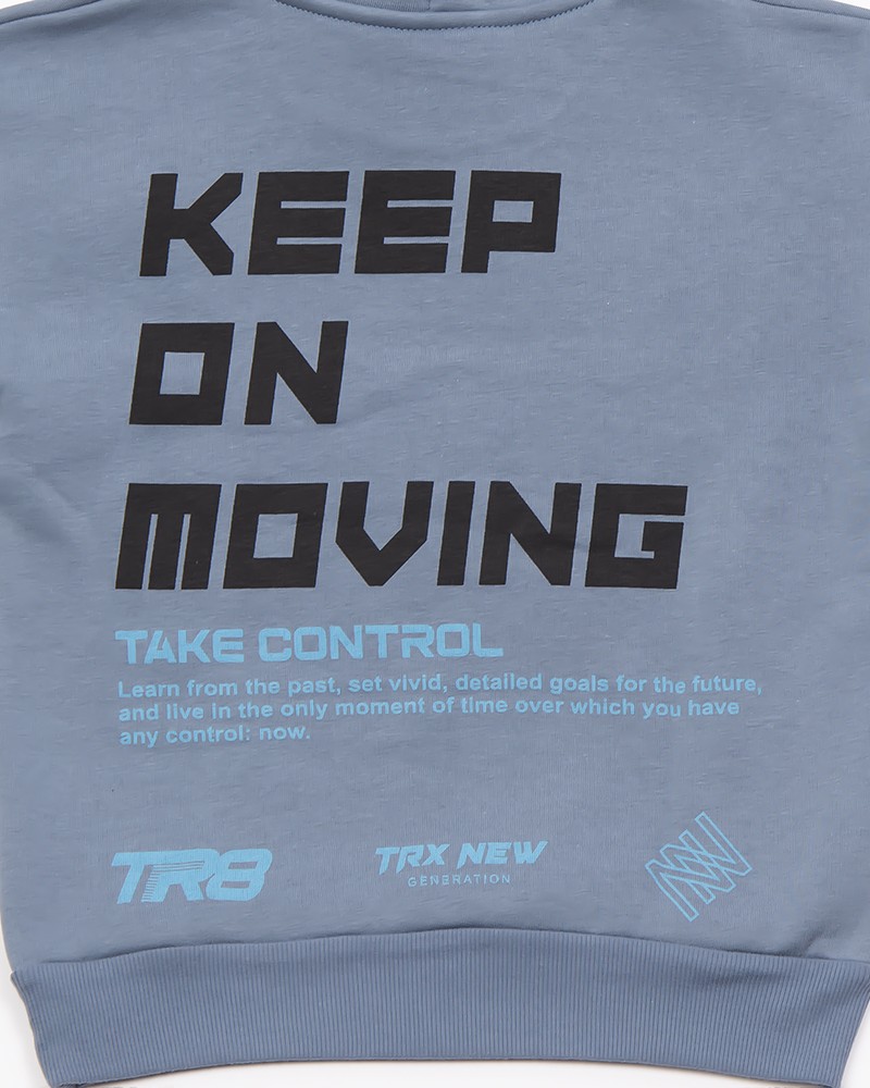 Εφηβικό Σετ Φούτερ Φόρμα με Τύπωμα Moving για Αγόρι (6-16) -Ραφ-