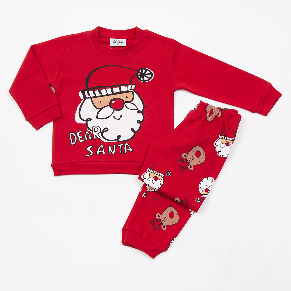 Παιδική Βαμβακερή Πιτζάμα Χριστουγεννιάτικη Bear Santa (2-6) -Κόκκινο- 48996 Παιδική Βαμβακερή Πιτζάμα Χριστουγεννιάτικη Bear Santa (2-6) -Κόκκινο- 48996