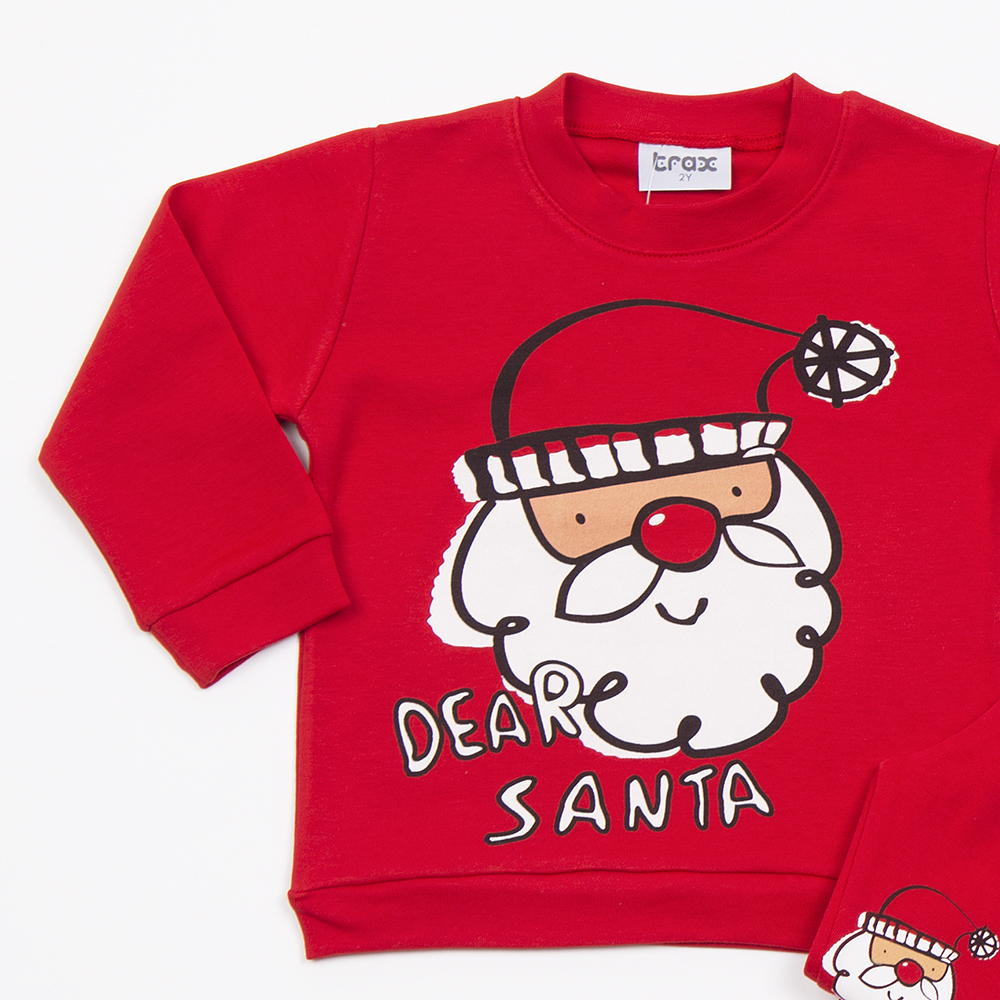 Παιδική Βαμβακερή Πιτζάμα Χριστουγεννιάτικη Bear Santa (2-6) -Κόκκινο- 48996 Παιδική Βαμβακερή Πιτζάμα Χριστουγεννιάτικη Bear Santa (2-6) -Κόκκινο- 48996