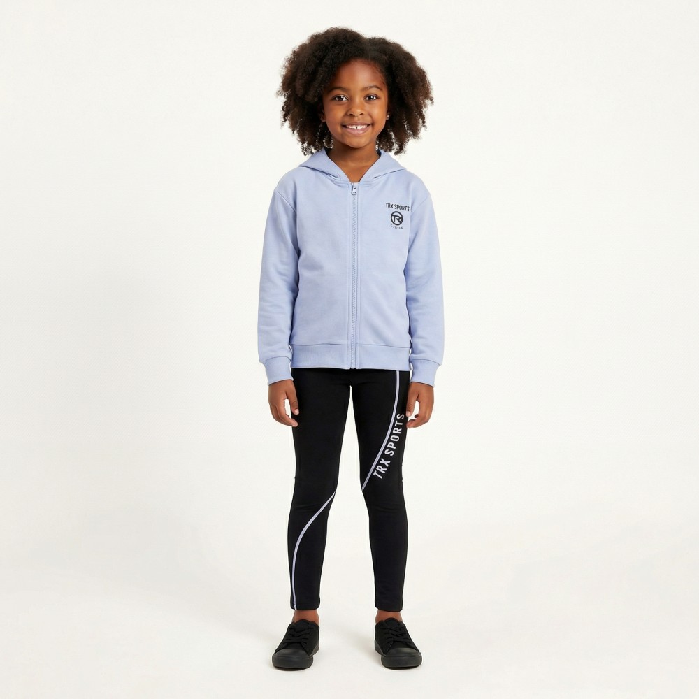 Εφηβικό Σετ 3Τμχ με Ζακέτα, Μπουστάκι Bust Και Κολάν Κάπρι Κορίτσι (6-16) -Μύρτιλο- 49107