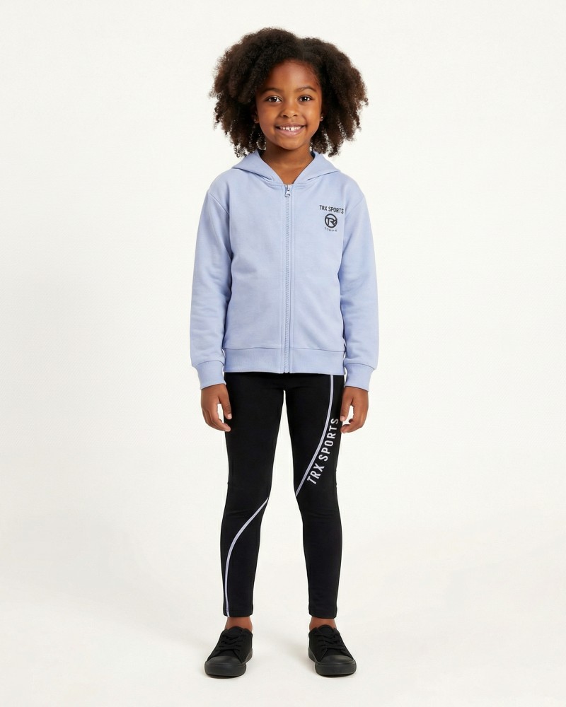 Εφηβικό Σετ 3Τμχ με Ζακέτα, Μπουστάκι Bust Και Κολάν Κάπρι Κορίτσι (6-16) -Μύρτιλο- 