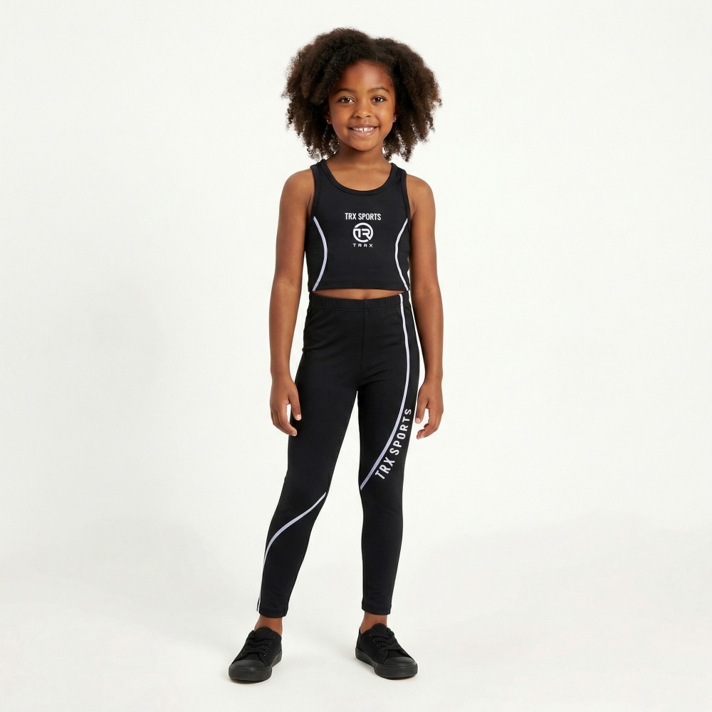 Εφηβικό Σετ 3Τμχ με Ζακέτα, Μπουστάκι Bust Και Κολάν Κάπρι Κορίτσι (6-16) -Μύρτιλο- 49107