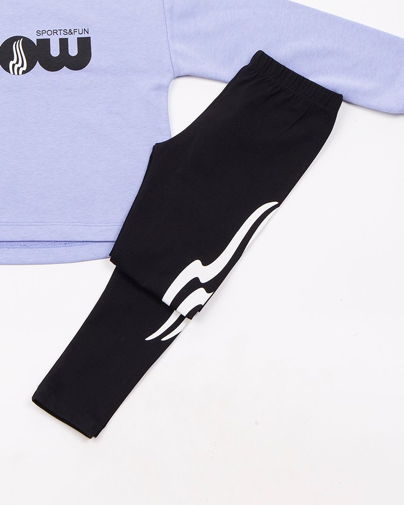 Εφηβικό Σετ Κολάν με Φούτερ Μπλούζα Now Εποχής Κορίτσι (6-16) -Λεβάντα- 