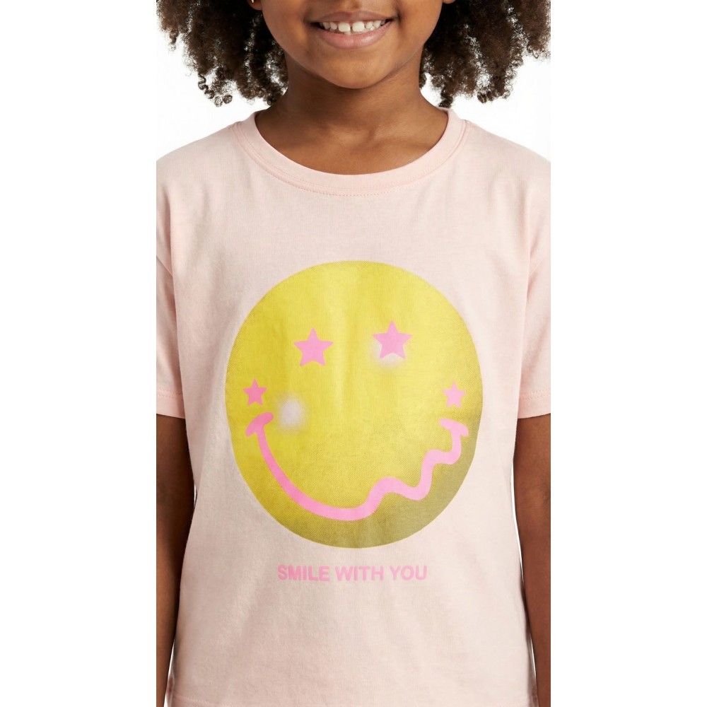 Εφηβικό Σετ με Μπλουζάκι Simply Και Σορτς Ποδηλατικό Κορίτσι (6-16) -Μάνγκο- 