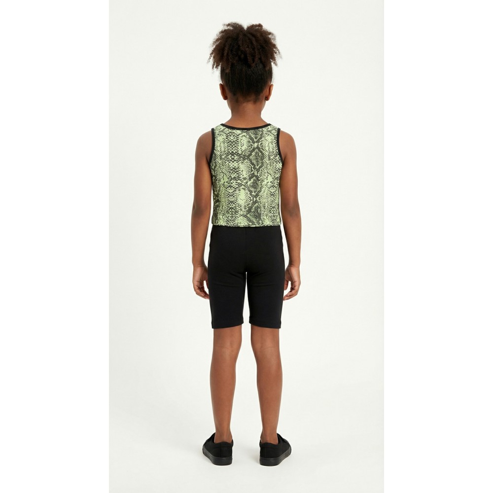 Εφηβικό Σετ με Μπλούζα Αμάνικη Animal Και Σορτς Ποδηλατικό Κορίτσι (6-16) -Λάιμ- 49128