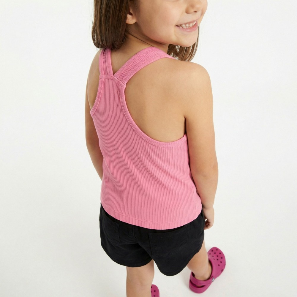 Εφηβικό Σετ με Μπλουζάκι Τιράντα Και Σορτς Just Smile Edition Κορίτσι (6-16) -Ροζ- 49134