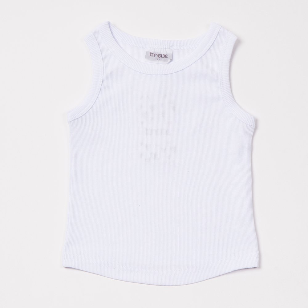 Εφηβική Αμάνικη Μπλούζα Ριπ Κορίτσι (6-16) -Λευκό- 49161