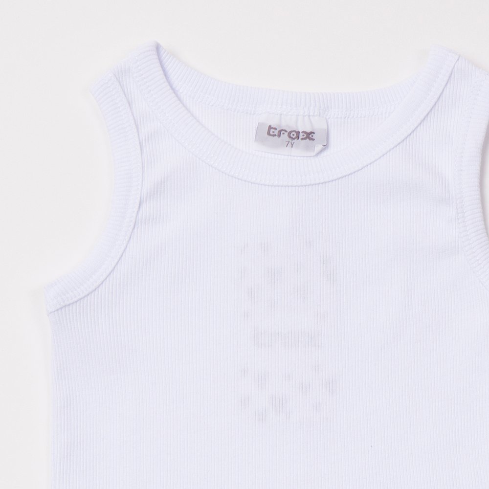 Εφηβική Αμάνικη Μπλούζα Ριπ Κορίτσι (6-16) -Λευκό- 49161