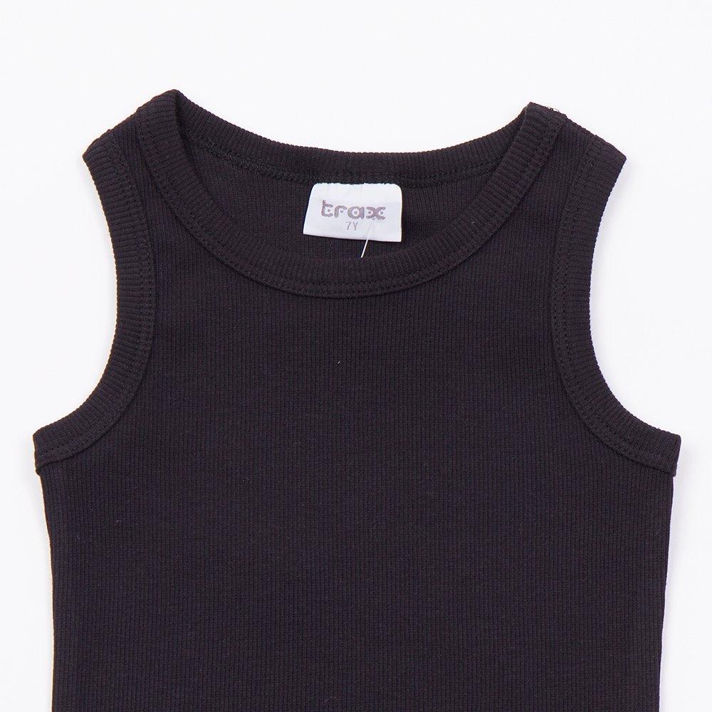 Εφηβική Αμάνικη Μπλούζα Ριπ Κορίτσι (6-16) -Μαύρο- 49161