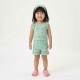 Παιδικό Σετ 3Τμχ με Μπλουζάκι Ριπ, Σορτς και Κορδέλα Κορίτσι (2-6) -Βεραμάν- 49235