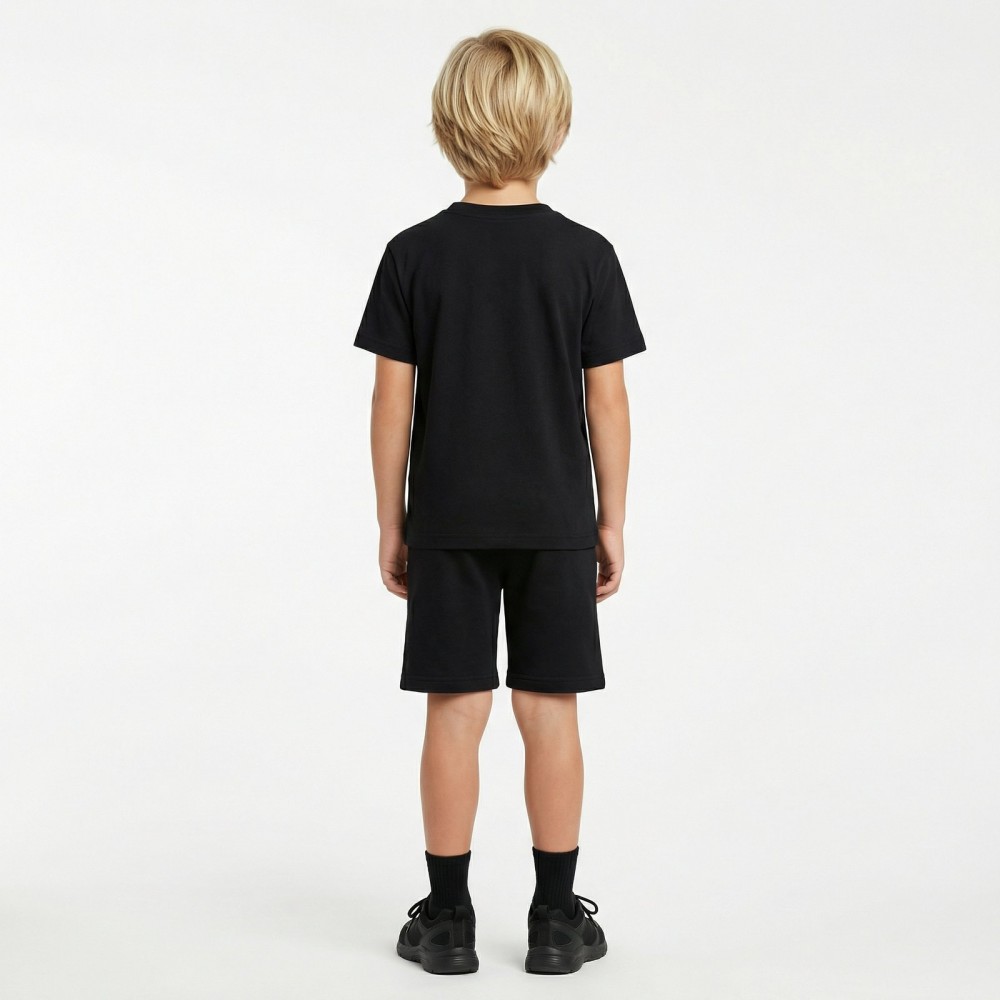 Εφηβικό Σετ Μακό με Μπλούζα Hot Summer Days και Βερμούδα Αγόρι (6-16) –Μαύρο– 49326