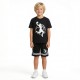 Εφηβικό Σετ Μακό με Μπλούζα Μπάσκετ και Βερμούδα Αγόρι (6-16) –Μαύρο– 49343